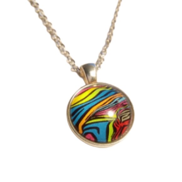 Happy Pride Swoosh Silver Necklace - Picture 5 of 5